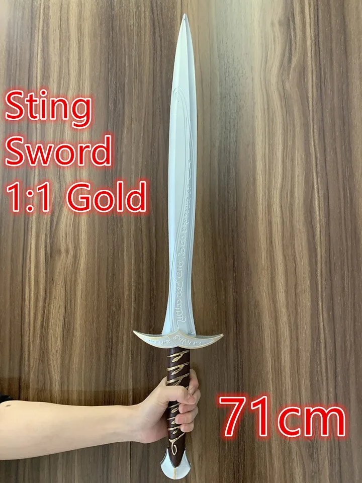 1:1 エルフの剣 Cos 魔法の剣 スティング ゴールド武器 子供のおもちゃ