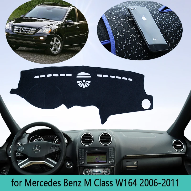 

For Mercedes Benz M Class W164 ML350 ML250 AMG 2006~2011 Dashboard Cover Sunshade Dashmat Carpet Car Accessories 2007 2008 2009
