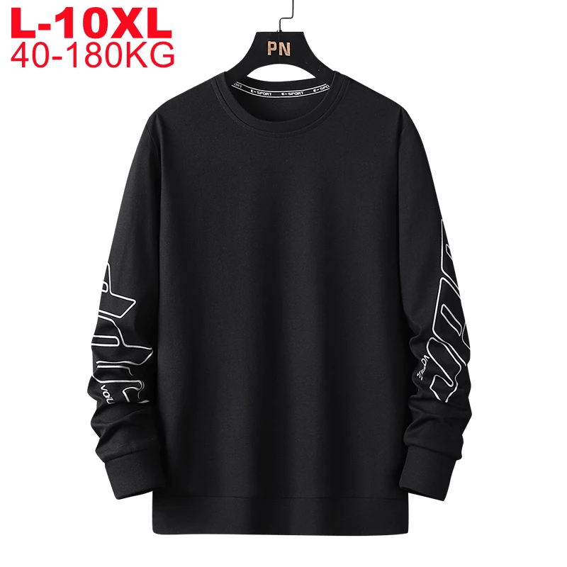 

Oversized Big 180kg 10xl 9xl 8xl 7xl 6xl 5xl Hoodies Men Streetwear Sweatshirts Male Harajuku Black Grey Men's Casual Pullovers