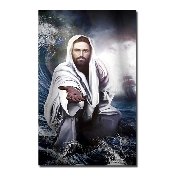 

Character Classic Canvas Painting Jesus God Poster And Prints on The Wall Art Pictures For Living Room Hallway Decoration