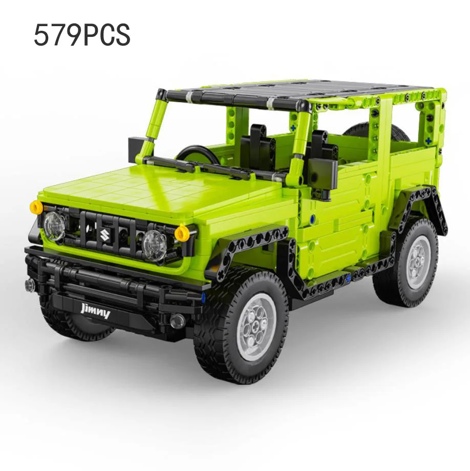 Technical Japan Orv Suzukis Jimny Building Block 1:12 Scale 2.4ghz Radio Remote Control Vehicle Bricks Model App Rc Car Toys