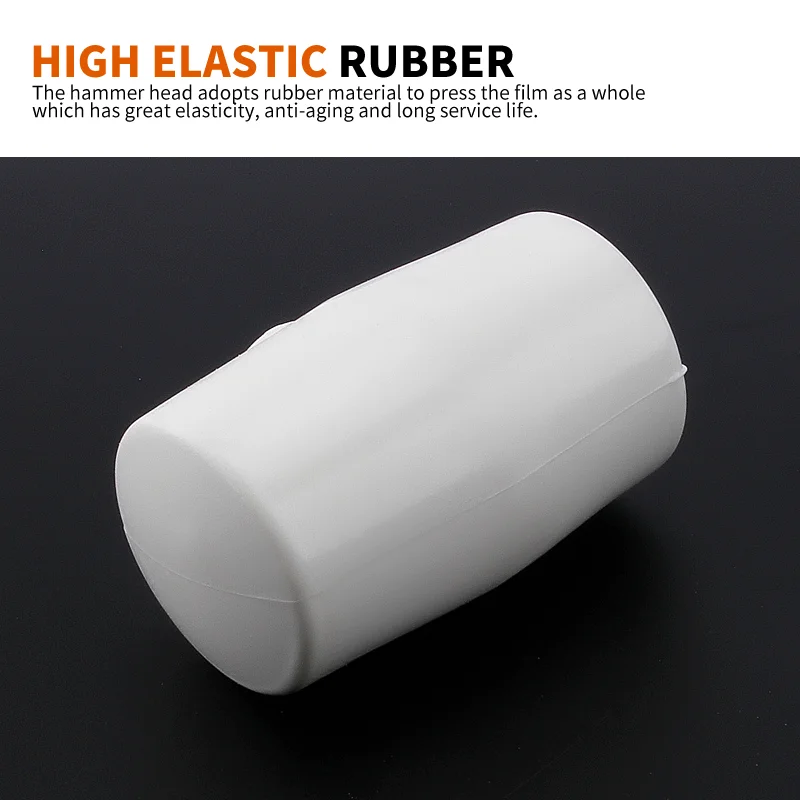 Heavy Duty 1Pcs White Rubber Hammer Ceramic Tile plastic glue installation hammers 55mm 60mm 70mm Diameter with Non-slip Handle