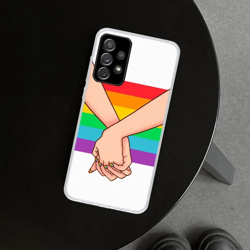 Gay Lesbian LGBT Rainbow Pride Phone Case for Samsung Galaxy A15 A25 A35 A55 A14 A24 A34 A54 A04S A13 A23 A33 A53 A03S A52 A12 A