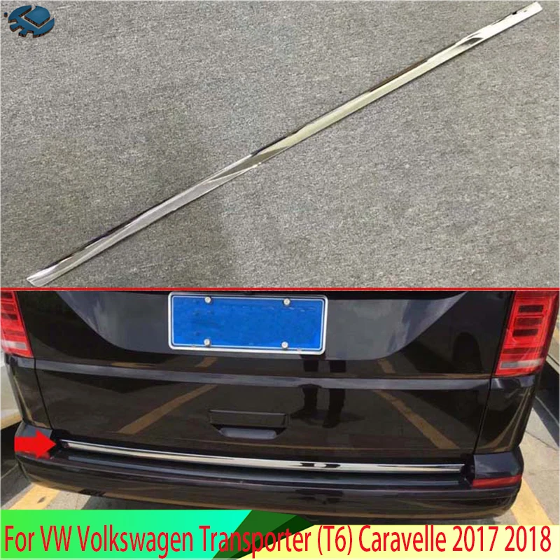 For VW Volkswagen Transporter (T6) Caravelle 2017-2022 Car Accessories ABS Chrome Tail Gate Door Down Cover Trim 2018 2019 2020