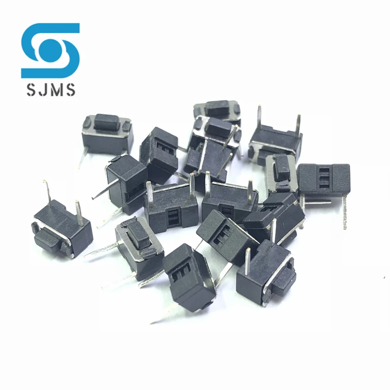 20/50/100PCS 3x6x5 mm Side press Micro Switch DIP-2 pin Tactile Switch side of pins Push button Switch 3*6*5 mm Height 5mm