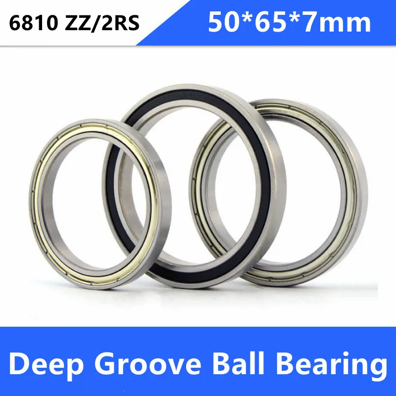 20pcs/lot 6810ZZ 6810-2RS 50x65x7mm thin wall deep groove ball bearings 6810 -2Z RS 6810 50*65*7 mm