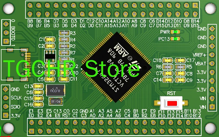 Stm32g474vet6 único chip sistema de microcomputador g4 placa núcleo alta capacidade desenvolvimento 100 placa avaliação typec