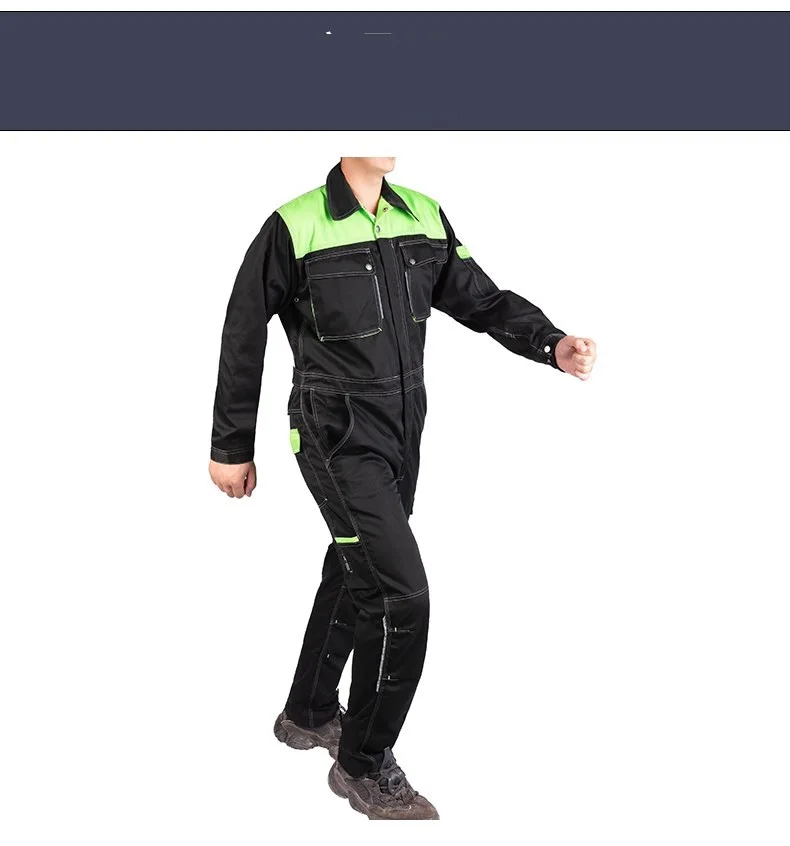 Functional Welding Suit Coveralls Wear-Resistant Jumpsuit Labor Insurance Auto Machine Repairmen Uniform Multi Pockets Overalls