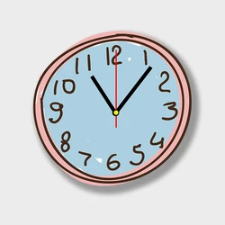 Cartoon Graffiti Line Deco Hanging Clocks Wall Bed Room Decor For Teen Girls Boys 10inchs 16inchs