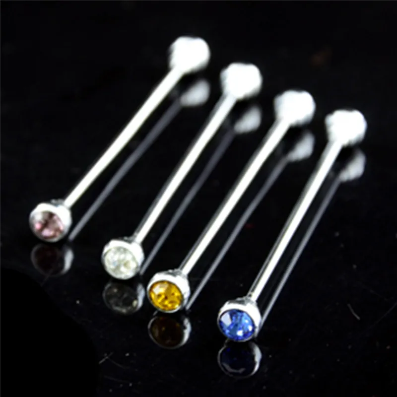 Simple Personality Pins Brooches Metal Crystal Shirt Collar Lapel Pin Fashion For Women Men Accessories Jewelry