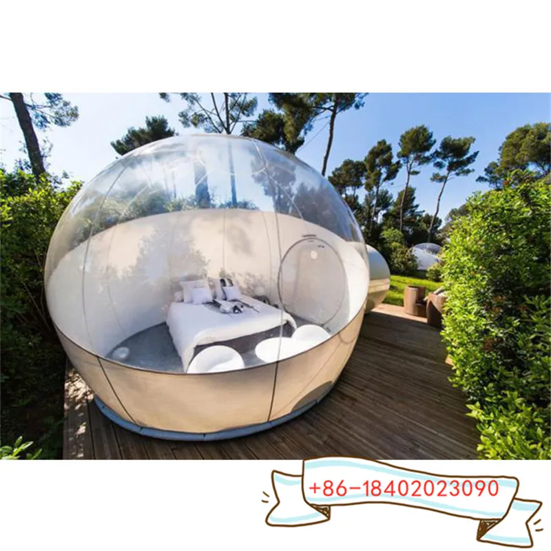 Free Fan Inflatable Bubble House 3M Dia Outdoor Bubble Tent For Camping PVC Bubble Tree Tent/Igloo Tent