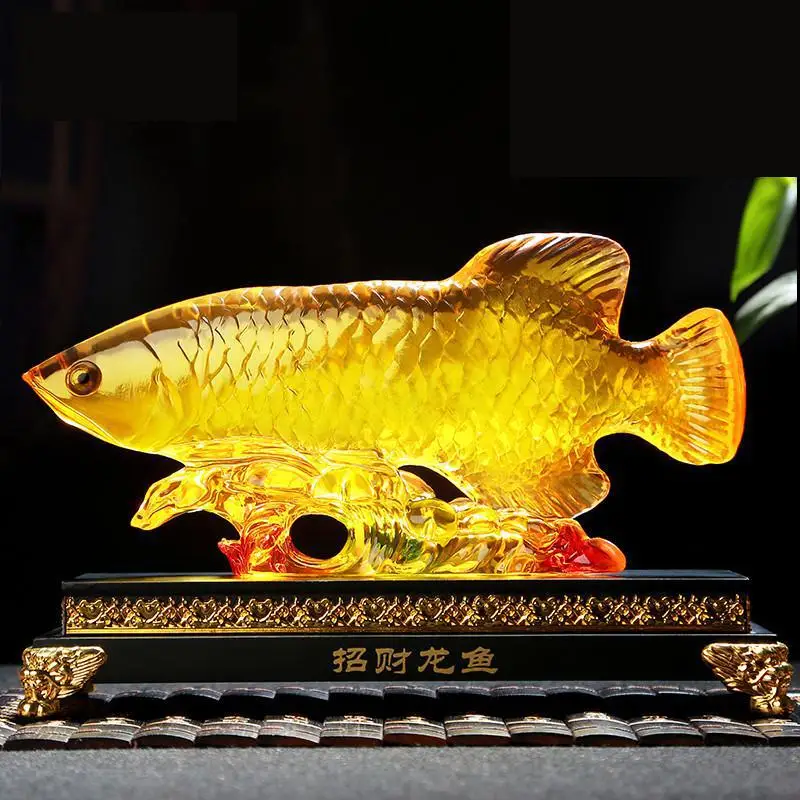 Lucky Arowana Ornaments for Home Decoration, Living Room, TV, Wine Cooler Crafts, Shop Opening Gifts, Figurines Miniatures