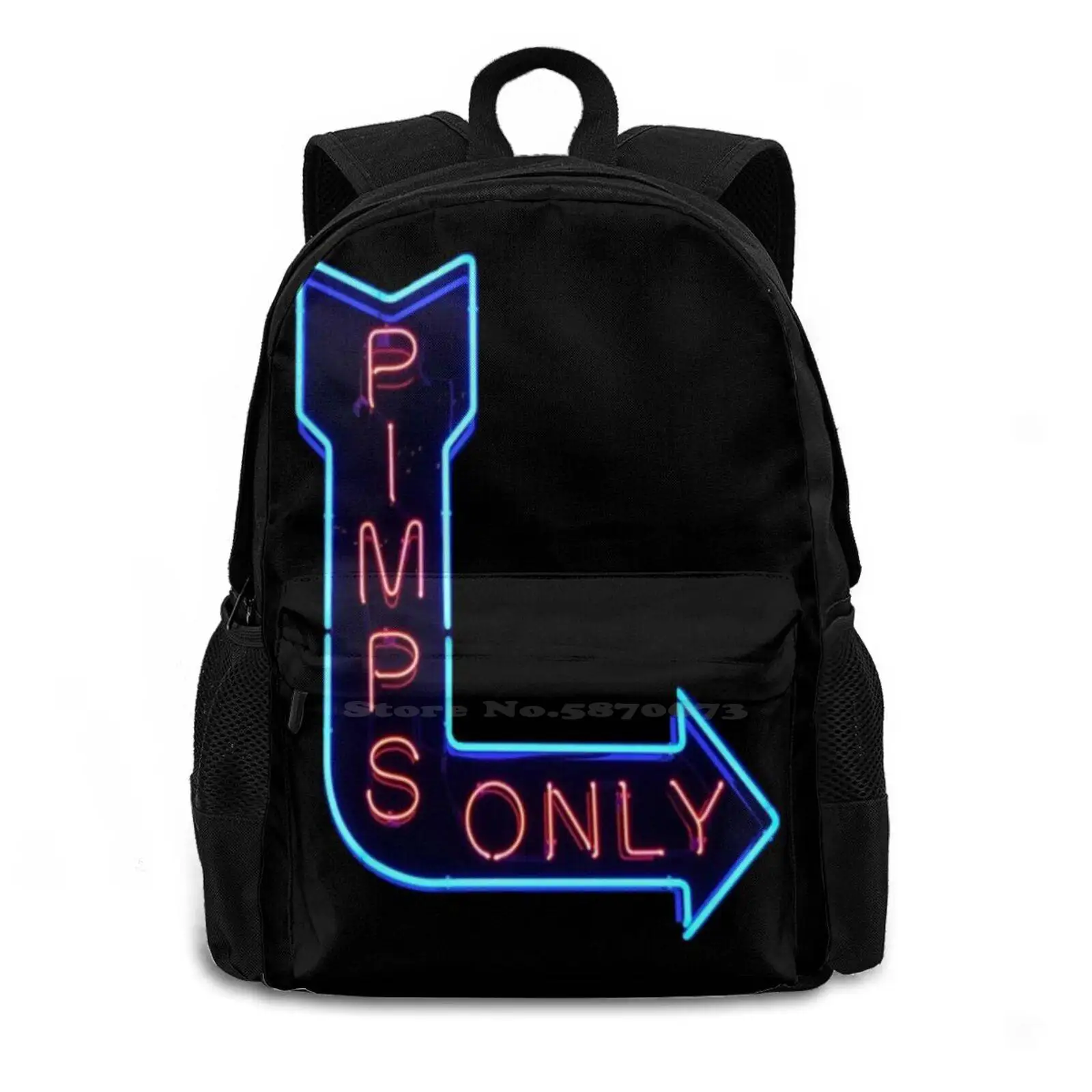 Pimps Only-Kendrick Lamar tas ransel untuk pria wanita anak perempuan remaja hitam Kendrick Lamar Pimp kupu-kupu Kanye West Rap Hip Hop