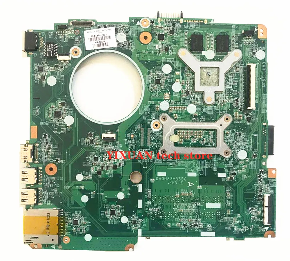 734426-501 734426-001 734426-601 Motherboard for HP 14-N laptop motherboard i5-4200U DSC 8670M 2GB Video card DA0U83MB6E0 REV:E