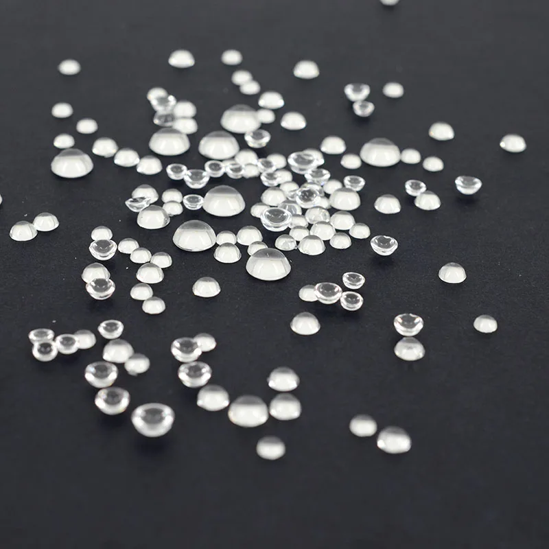 3/4/5/6/8mm Color DIY pendant jewelry accessories Cabochon Domes Round Water droplets Transparent Wihout glue Beads