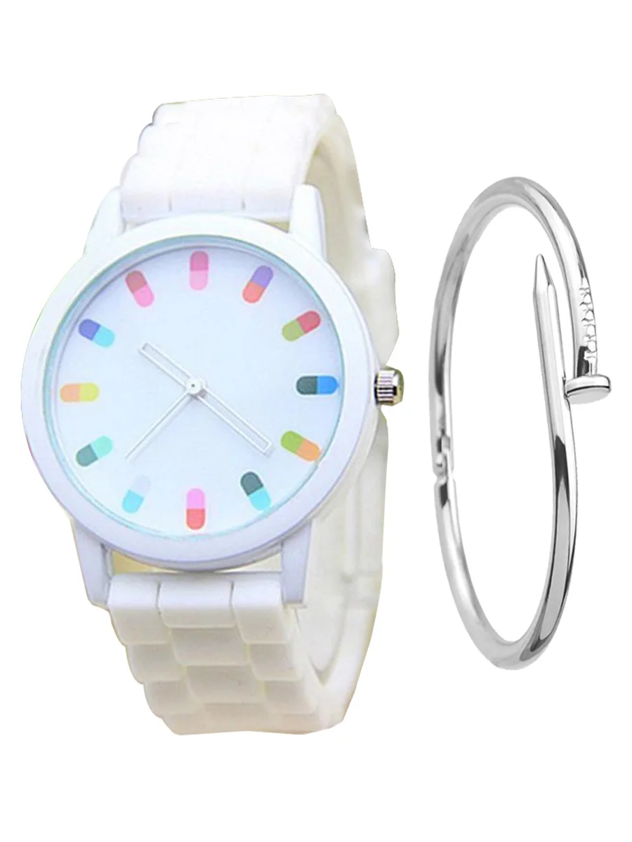 Women's band, silicone watch of wrist of sports Pretty wear Nice quartz Nice colored quartz wrist watches for women designer