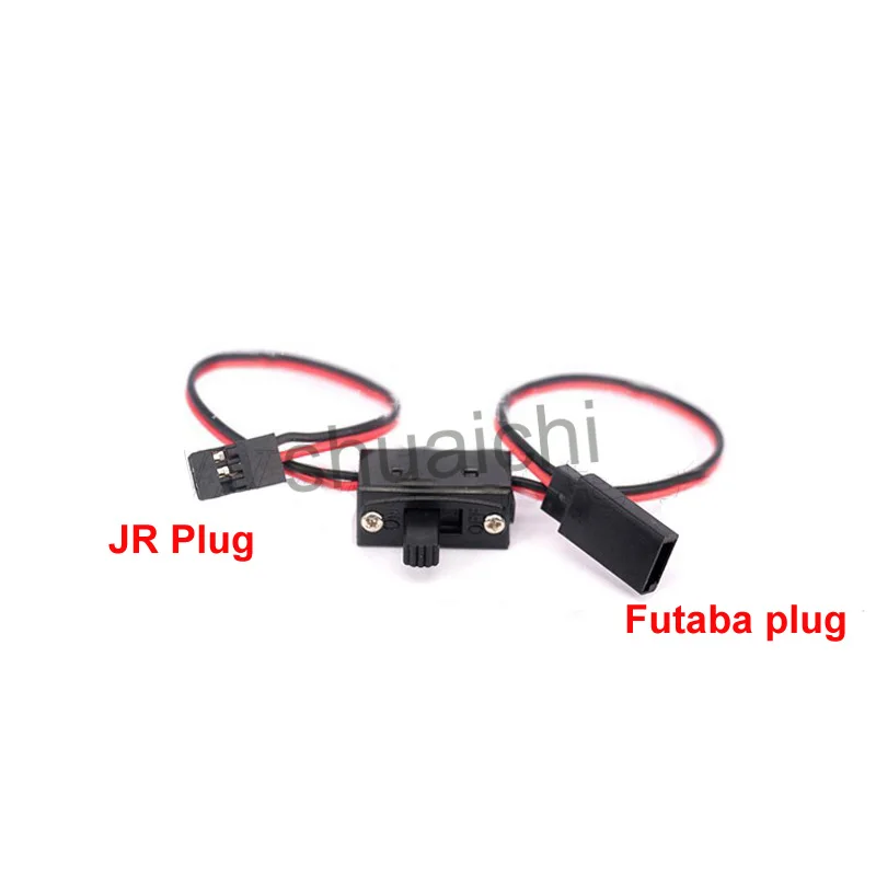 10pcs JST JR Plug Charging Switch 2 Wire Way Line Connector Power On/Off for FUTABA  Model Airplane RC Drone FPV Accessories