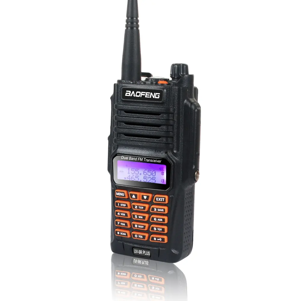 Imagem -04 - Baofeng-walkie Talkie à Prova Dágua Ip67 Peças Rádio Uhf Vhf Banda Dupla com Lanterna