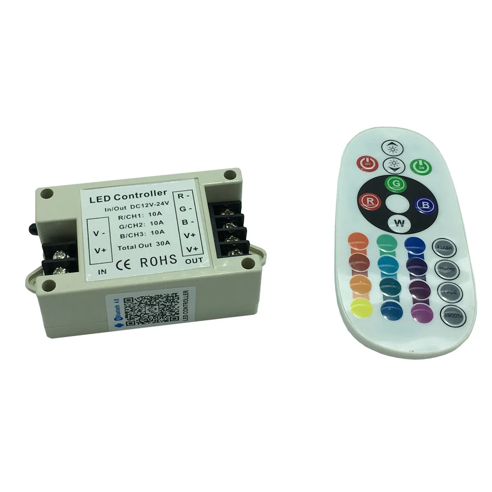 

Bluetooth RGB Controller DC12V-24V with Remote Controller