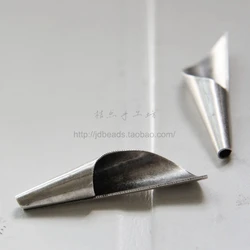 DIY Supply-Solid Brass Finding Bead Cap - Cone 40x10mm (3032C)