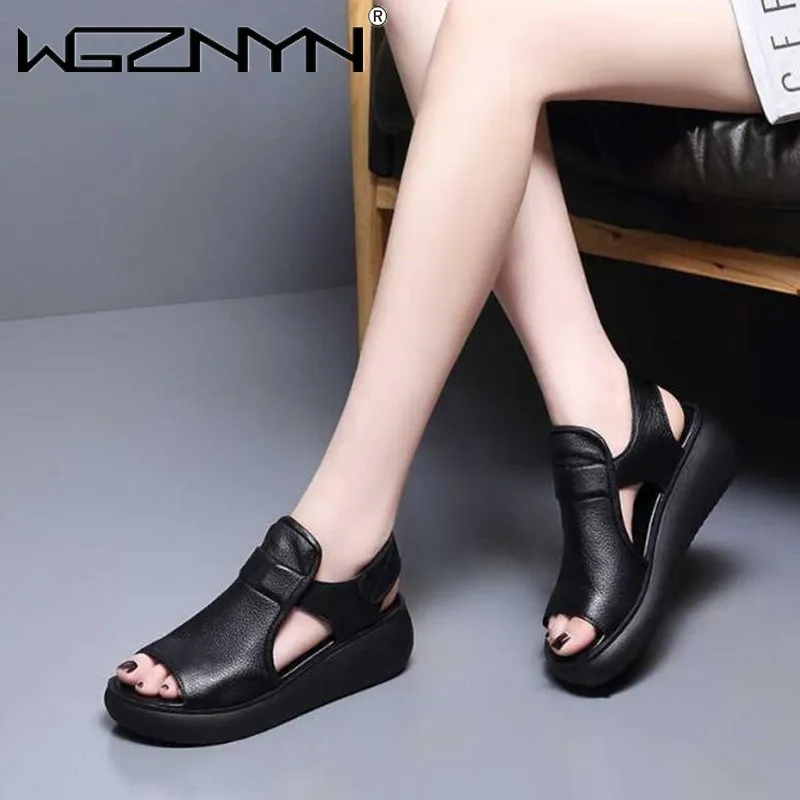 Women Sandals Lady Summer Pumps Platform Roman Shoes Wedges Casual Peep Toe Sandals Women Sandals Fashion Shoes for Women 2023