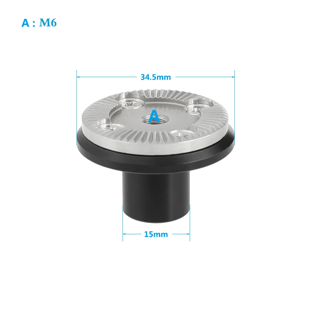 CAMVATE ستاندرد M6 الموضوع أري روزيت جبل مع 15 مللي متر مايكرو رود و 1/4 ''-20 الموضوع هول ل أري روزيت اكسسوارات تصاعد