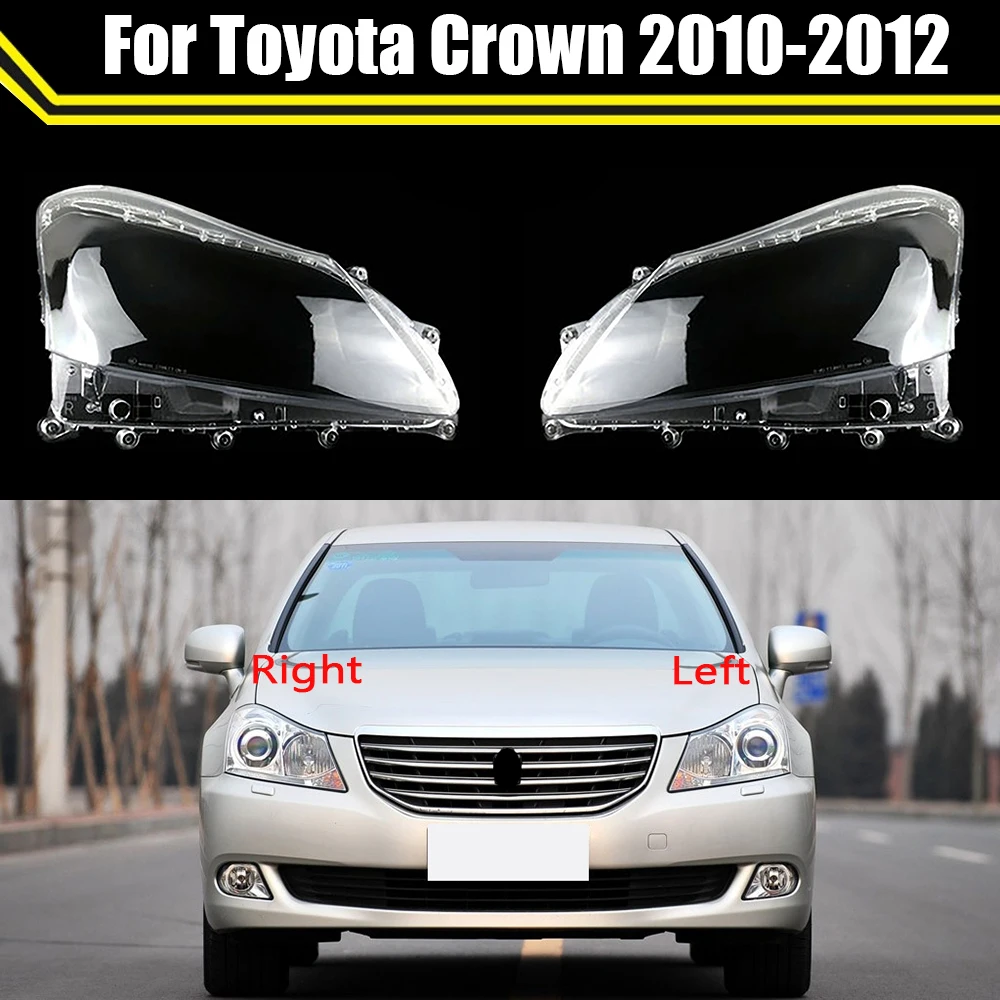 Auto Head Light Lamp Case For Toyota Crown 2010 2011 2012 Glass Lens Shell Headlamp Car Front Headlight Cover Lampshade Caps