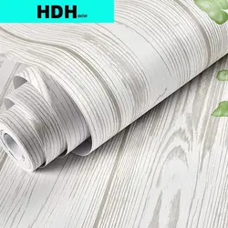 Wood Grain Wallpaper White Wood Planks Peel and Stick Wall Paper Removable Self-Adhesive Distressed Decorative Contact Paper