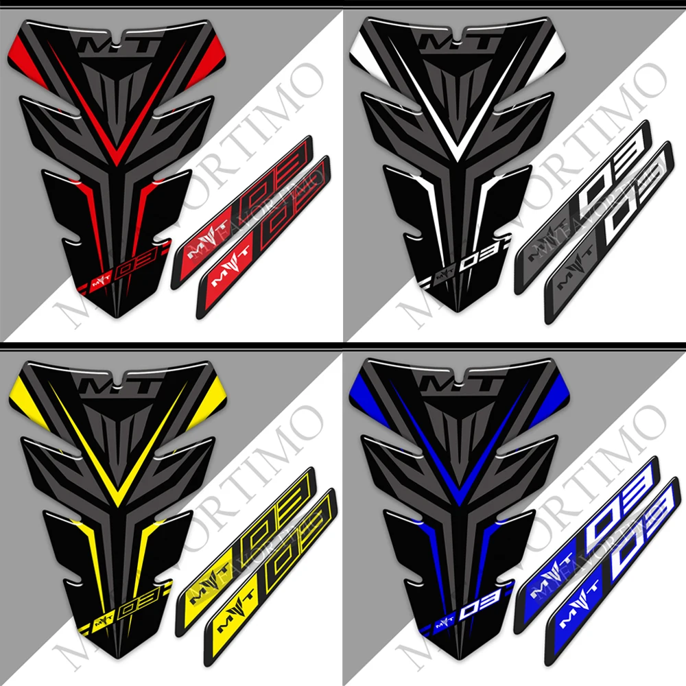 For Yamaha MT03 MT-03 MT 03 Tank Pad Protector Fairing Accessories Decals Stickers Fender Windshield Handguard Motorcycle