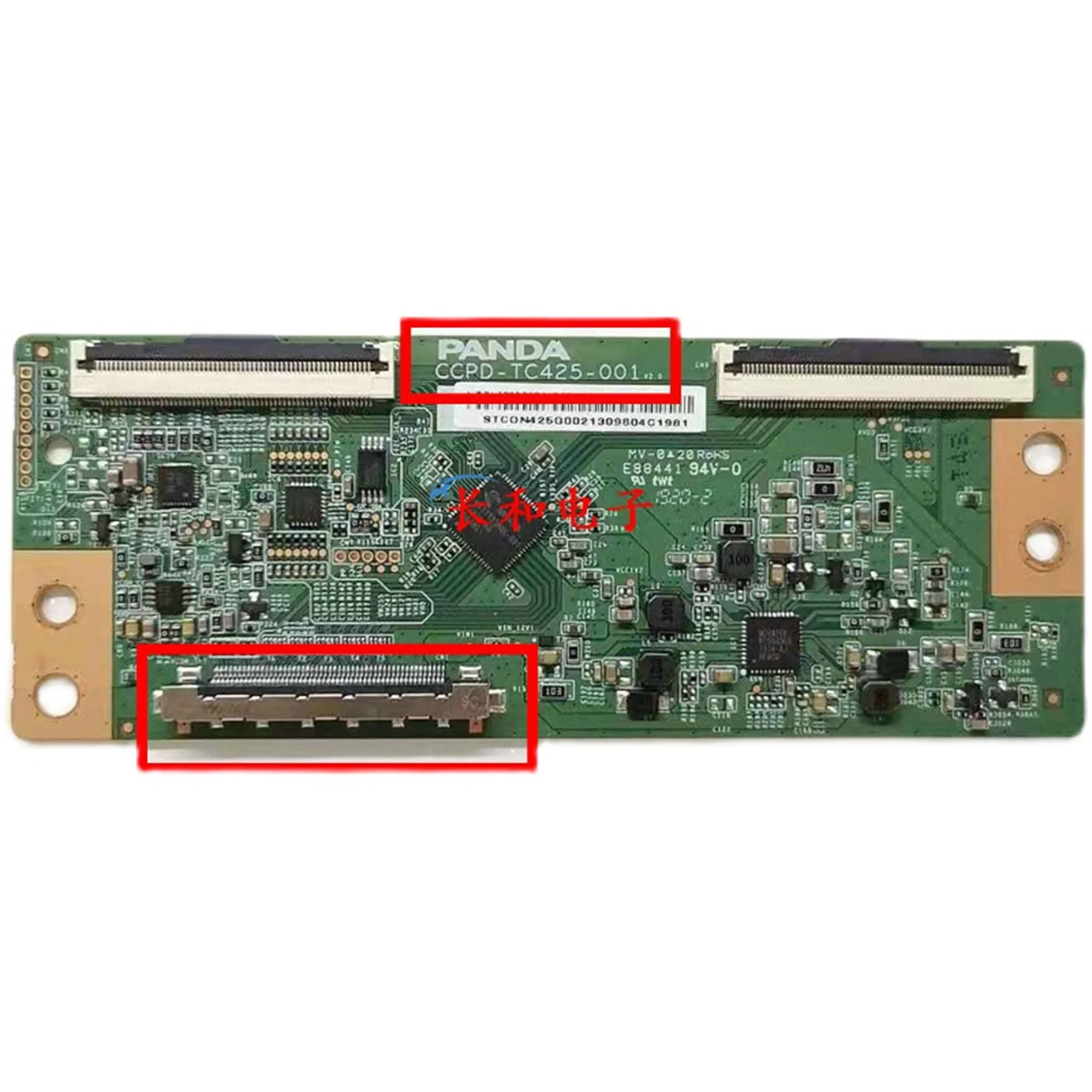 100% لوحة منطقية مجربة وأصلية CCPD-TC425-001 لوحة TCON لتلفزيون باندا 43 بوصة