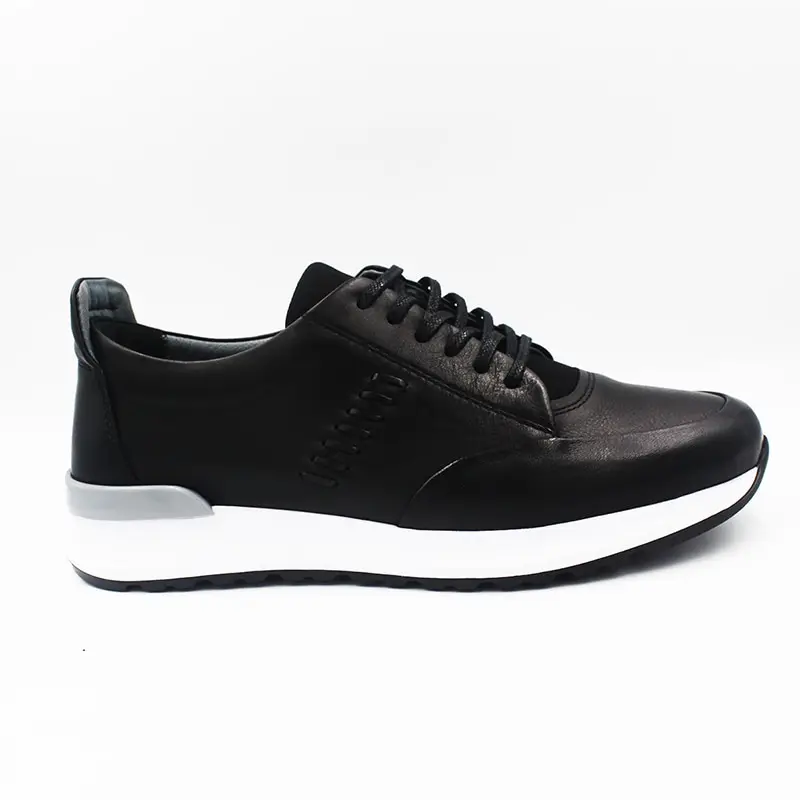 Marcomen Genuine Leather Black Men 'S Casual Shoes 11177