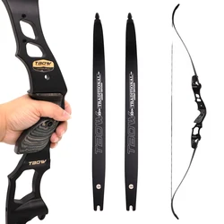 Archery Bow 30-55Ibs Recurve Bow American Hunting Traditional Long Bow ILF Interface Outdoor Sports Shooting Practice Training