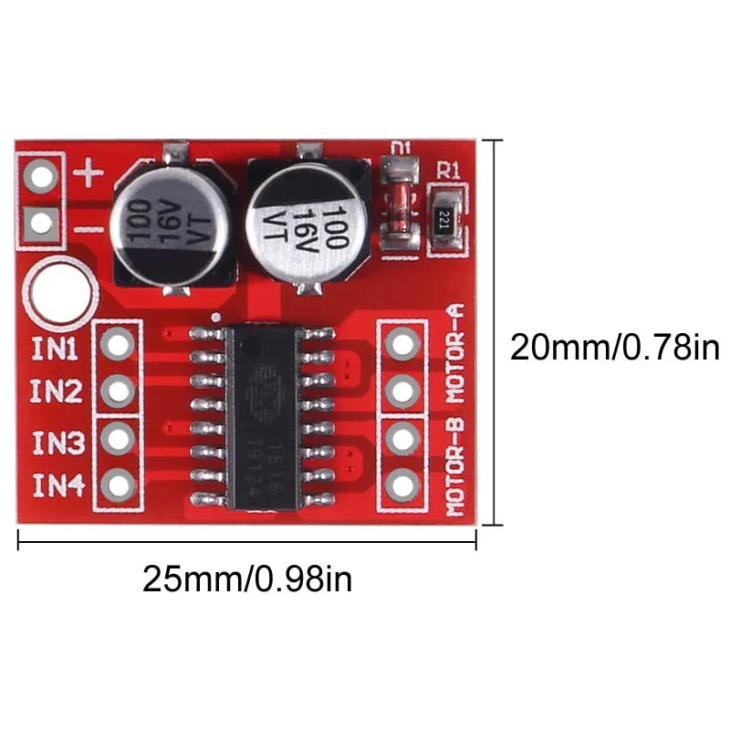 DC Motor Drive Module Reversing PWM Speed Dual H Bridge Stepper Motor Mini Victory L298N