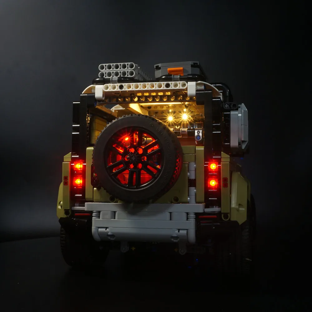 Kyglairng Led Light Kit for LEGO 42110 Technic Series Defender (Classic Version) Model Building Blocks (only light included) view 3