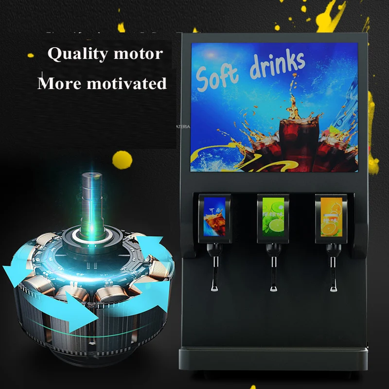 Stainless Steel Commercial 3-valve Soft Drink Coke Beverage Machine Coke Vending Machine Coke Dispenser