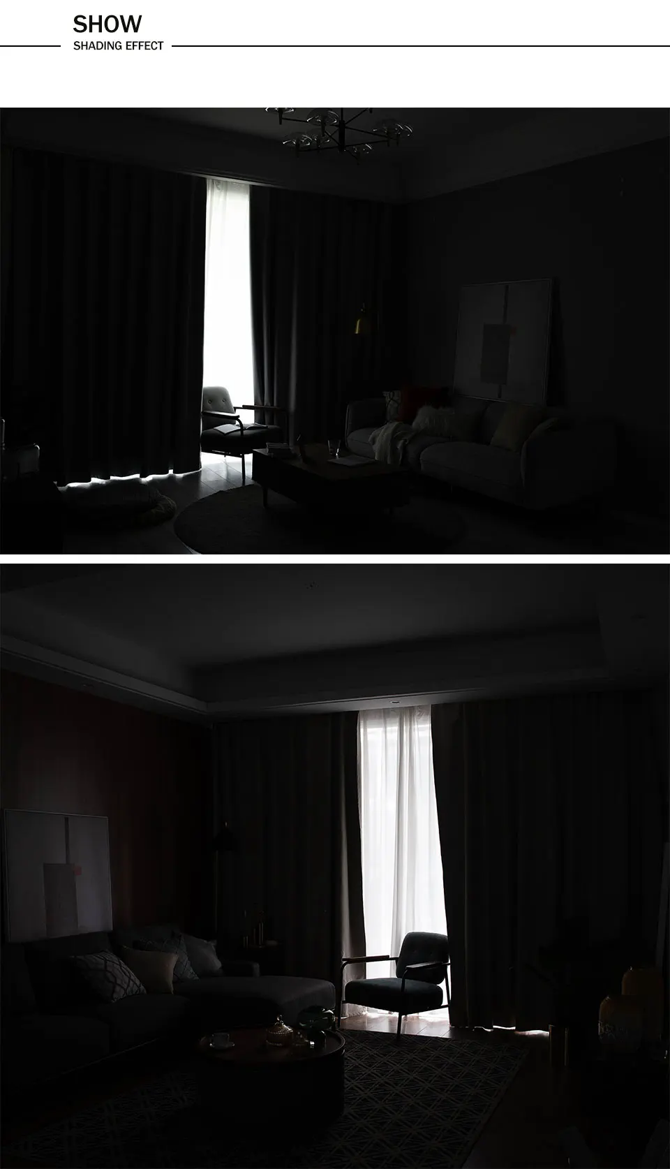 Moderne Verdunkelungsvorhänge aus 100 % Leinen für Wohnzimmer, Esszimmer, Schlafzimmer, Fenster, Tür, Sichtschutzjalousien, Vorhänge, individuell anpassbar – Detail 4