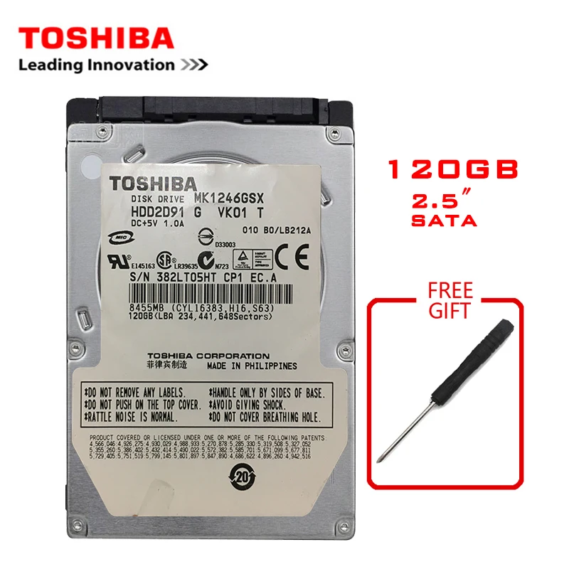 TOSHIBA 120GB 2.5