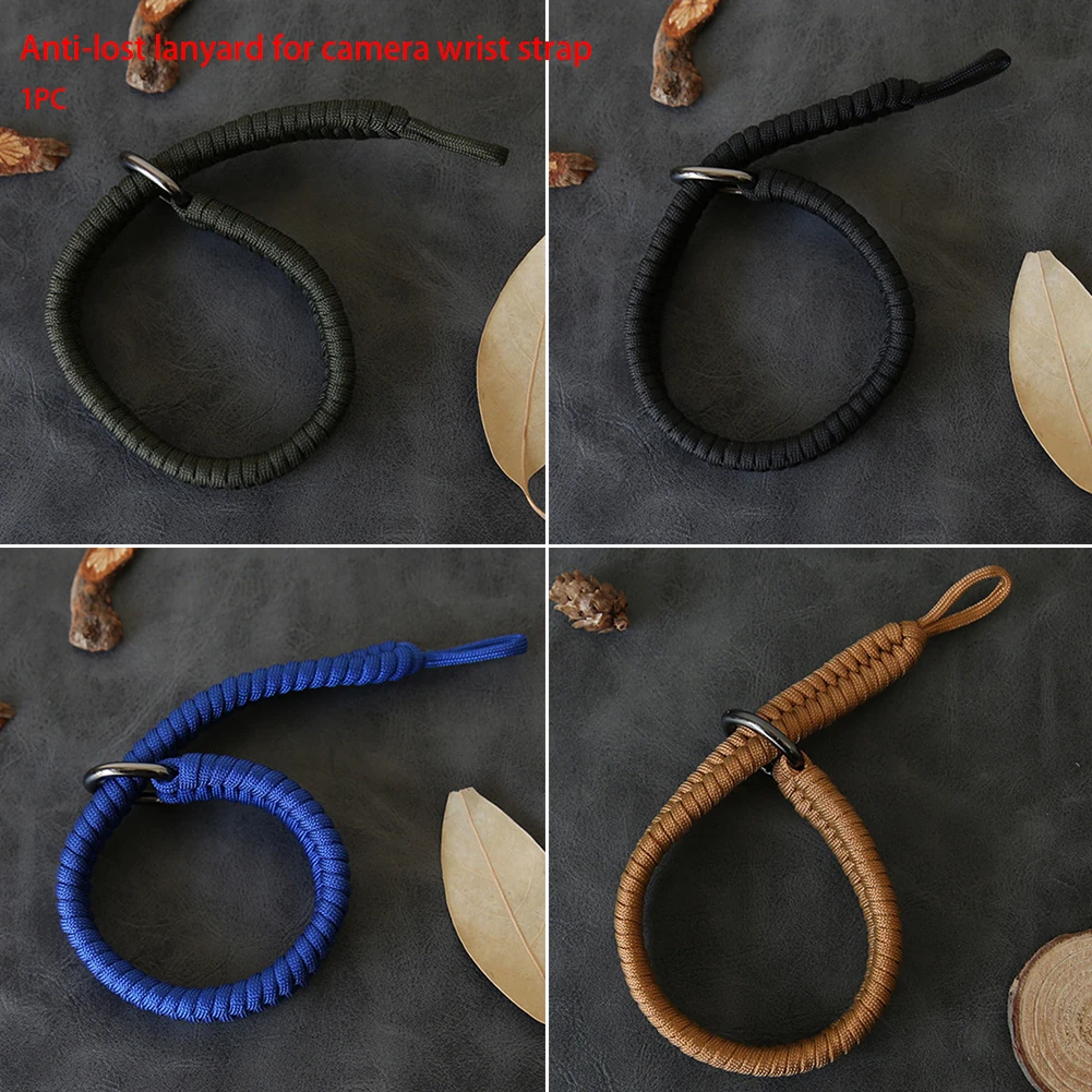 Anti-Lost กล้องสายคล้องข้อมือทนทานร่มชูชีพเชือก Hand Quick Release ของขวัญแบบพกพาเชือกปรับกลางแจ้งอุปกรณ์เสริม #