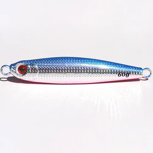 Imagen 2 del producto Japón, 1 unidad, 45g/60g/80g, luminoso/brillo en la oscuridad, plantilla lenta, plomo, pescado, cuchillo, plantilla, plantilla de metal, súper buena calidad