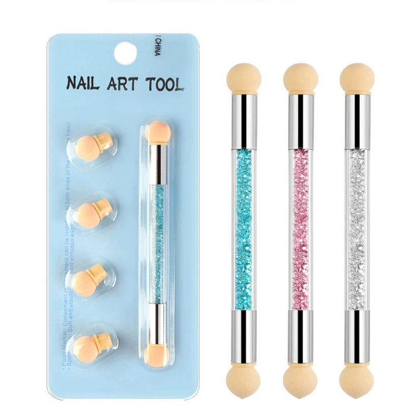

Nail sponge pen gel acrylic nail gradual coloring brush nail enhancement tool
