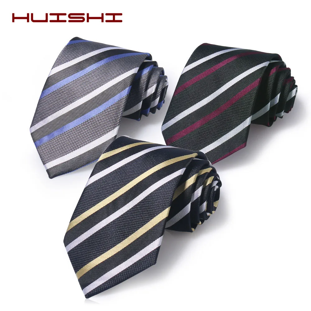 Necktie Men\'s Suit British Style Dress Shirt ClassicTie Dot Stripe Grid Shape Retro Polyester Formal Men Neck Tie Accessories