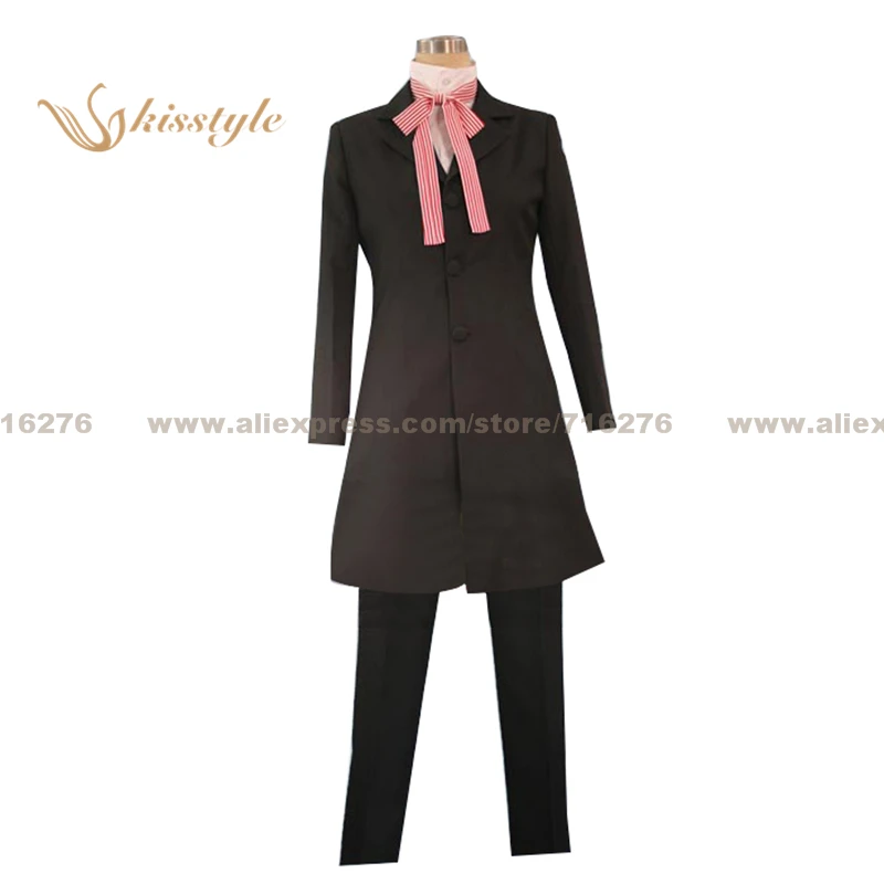 

Kisstyle Fashion Black Butler Grell Sutcliff Uniform Cloth Cosplay Costume,Customized Accepted