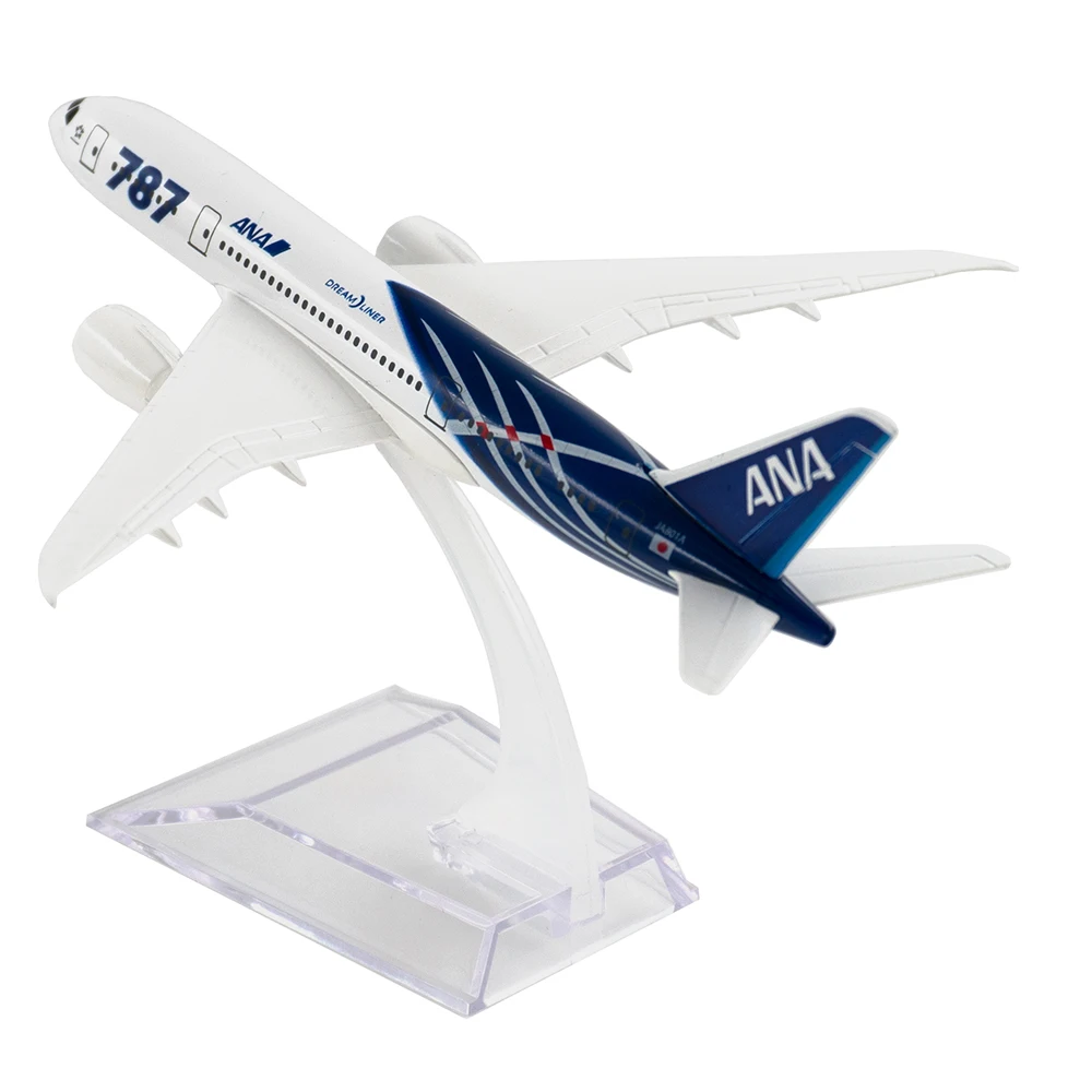 1/400 Scale Aircraft Boeing 787 ANA Japan All Nippon Airways 14cm Alloy Plane B787 Model Toys Children Kids Gift for Collection