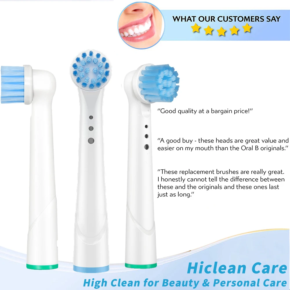 4 Nhạy Cảm Mềm Đầu Bàn Chải Đánh Răng Có Mũ Cho Răng Miệng B Đầu Bàn Chải Đánh Răng Tương Thích Với Oral B Đầu Bàn Chải Eb20 đầu Bàn Chải