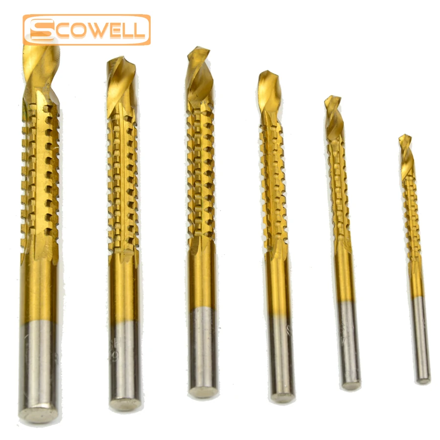 20% OFF 6Pcsไม้TwistเจาะBitsชุดHSS 3/4/5/6/6 5/8มม.เจาะสำหรับเลื่อยเจาะบิตชุด