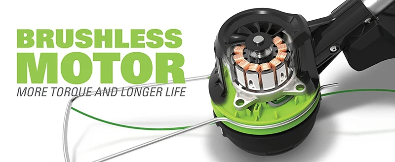 Greenworks Commercial 82V 18นิ้ว Brushless Motor 1600W 7500RPM จักรยาน HandleBrushcutter และ String Trimmer