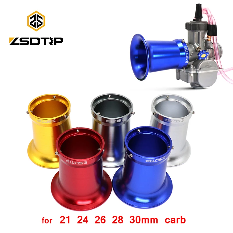 ZSDTRP 50mm Motorcycle Carburetor Air Filter Wind Horn Cup For Keihin OKO KOSO MIKUNI PWK 21/24/26/28/30 PE28 PE30