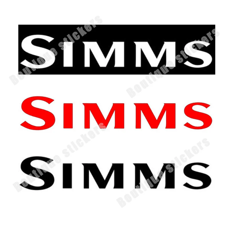 Simms Fishing Window Decal Reefer Box Wading Jacket Gloves Pants Bib Fashion Sticker Car Body Decoration Rear View Mirror