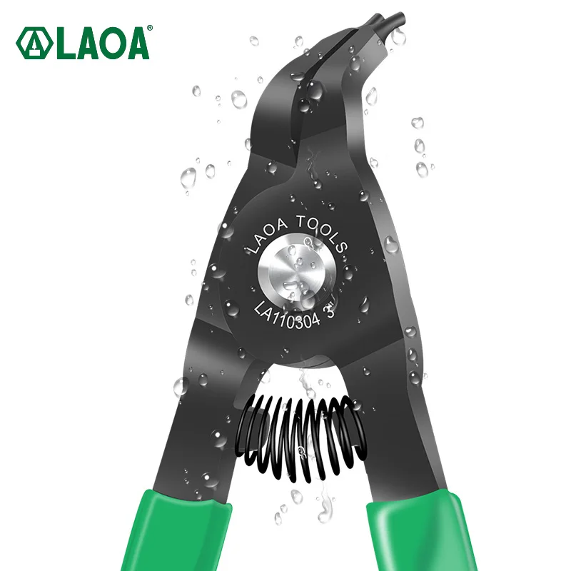 LAOA Mini Circlip pliers 3 inch Right Angled Beak Portable Multifunctional Snap Ring Circlip Pliers Set