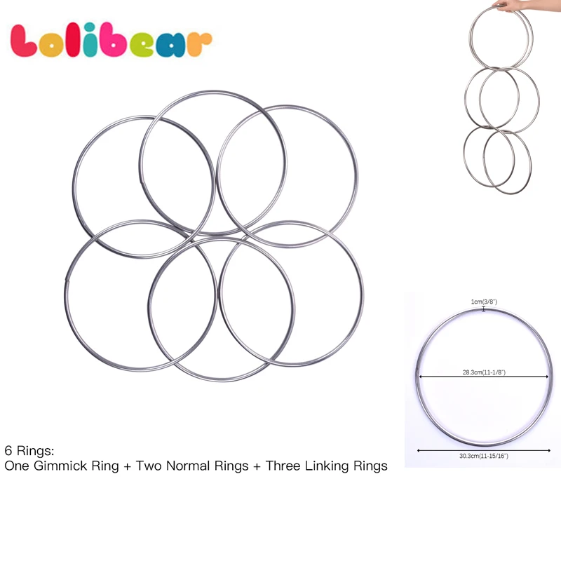 

Набор из 6 колец с магнитным замком, 30 см